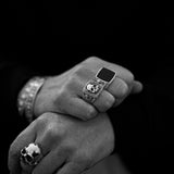 Plague Skull Rose Ring