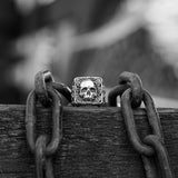 Plague Skull Rose Ring