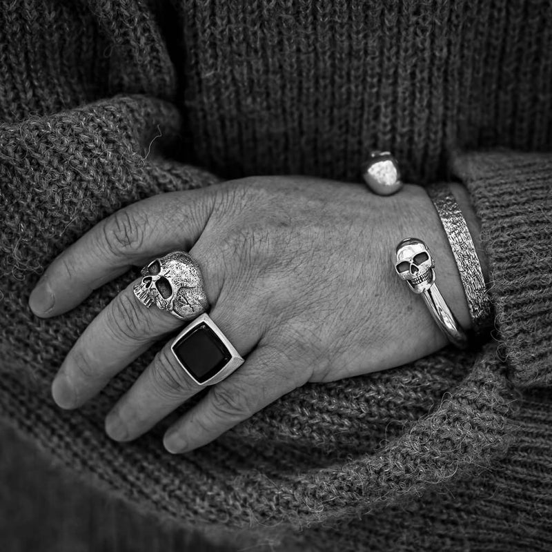 Skull Bangle - Medium