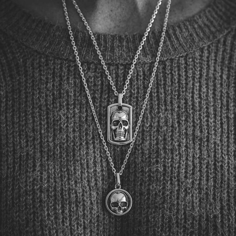 Double Skull Necklace