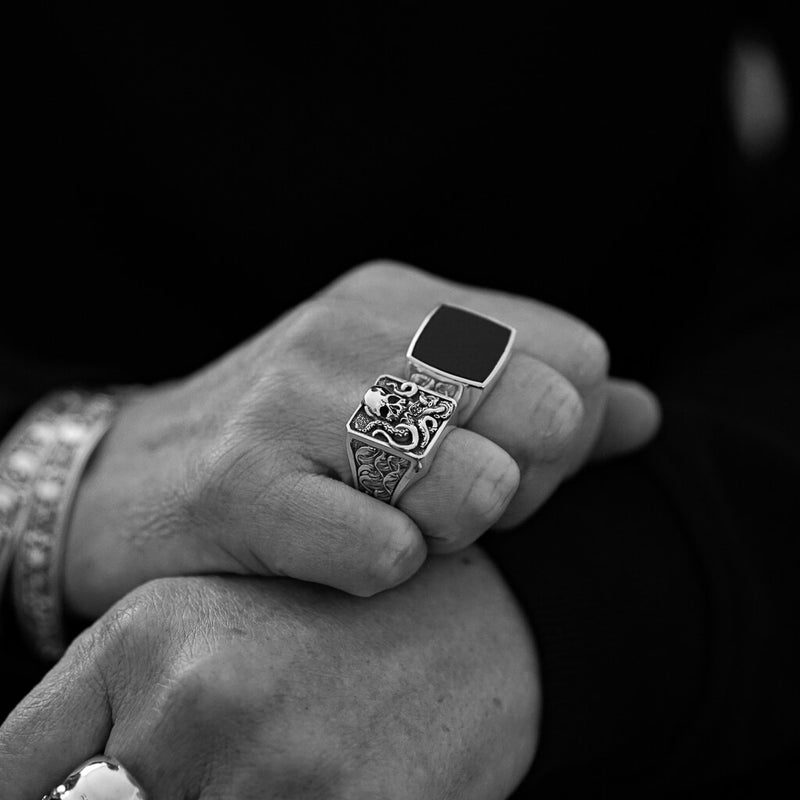 Skull Octopus Ring