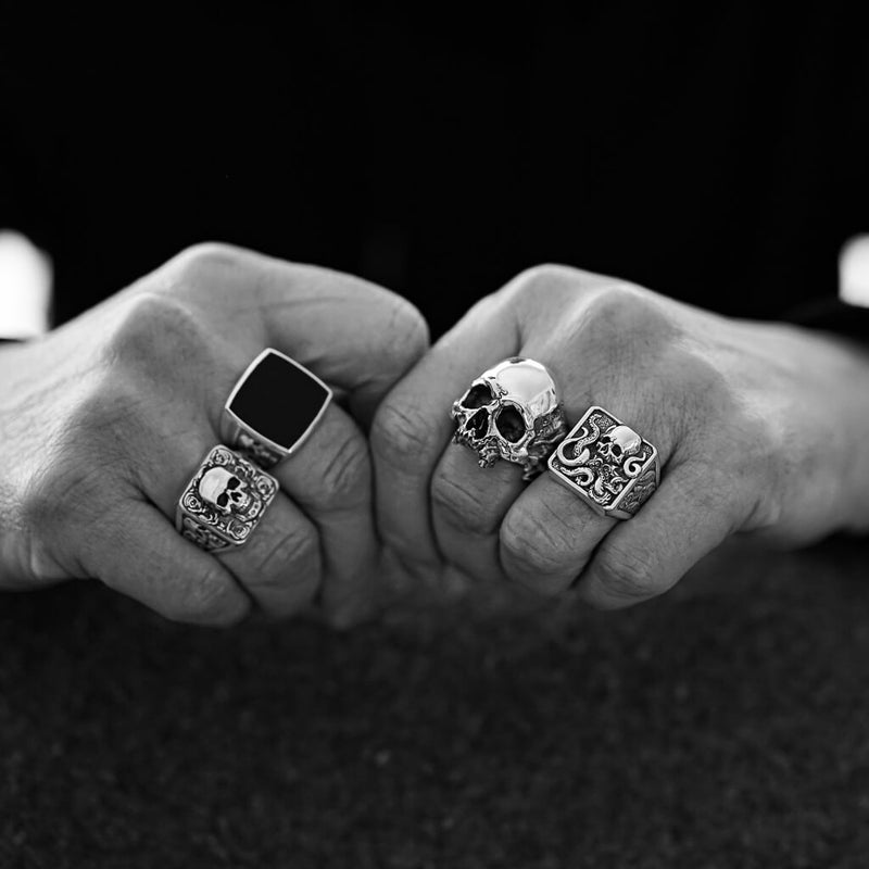 Skull Octopus Ring