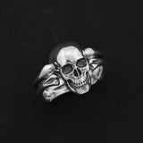Skull With Bones Ring
