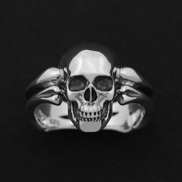 Skull With Bones Ring