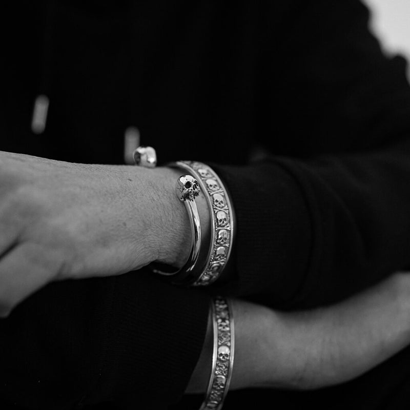 Small Plague Skull Bangle