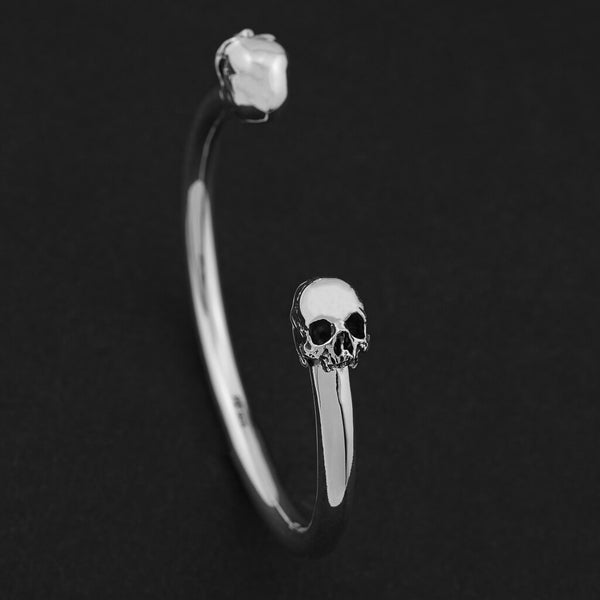 small plague skull bangle